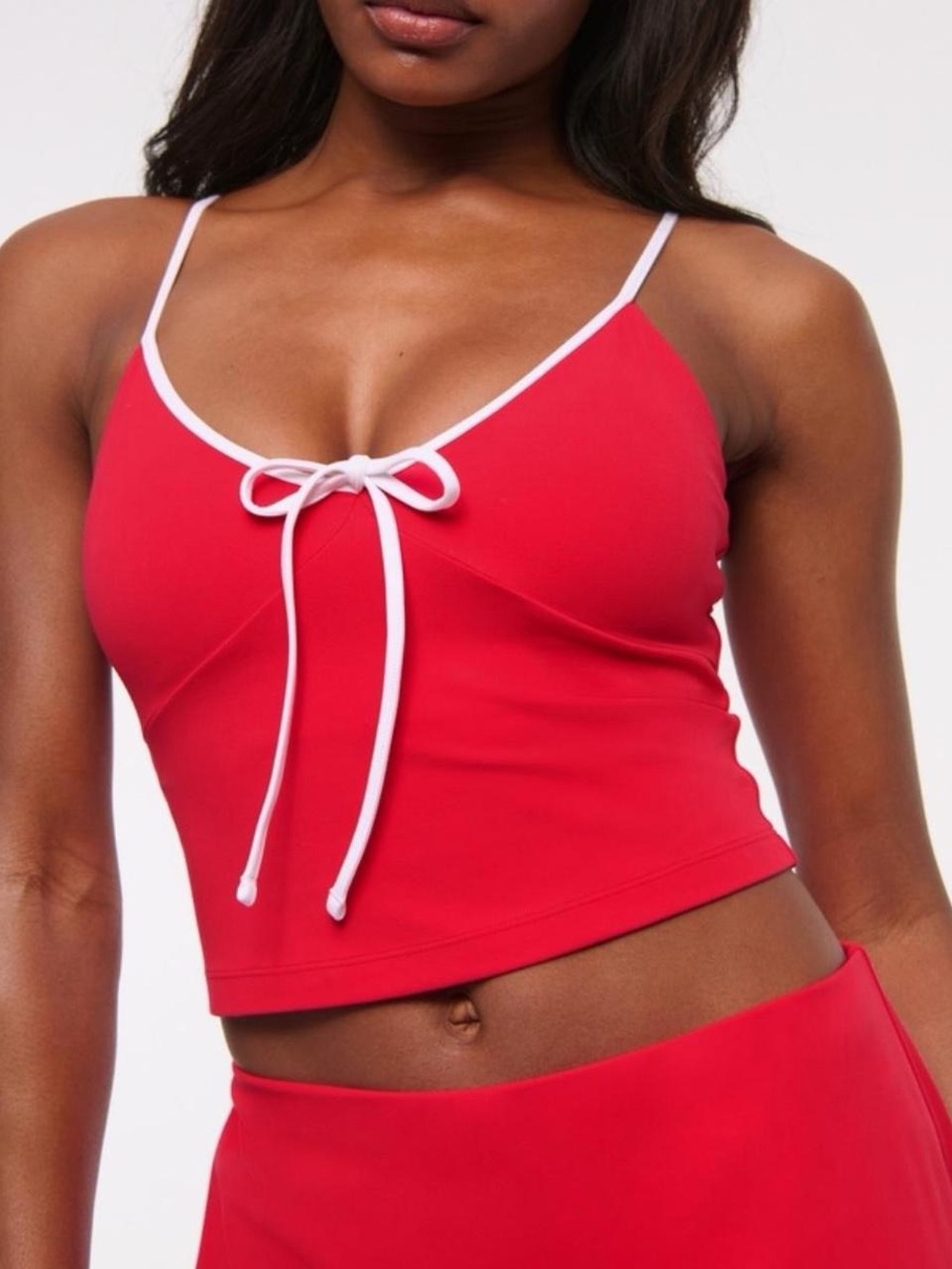 NWT Abercrombie & Fitch YPB StudioFLEX Tie Front Cami Top & Tennis Skort Set - M - Picture 3 of 8